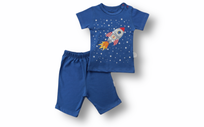 Wholesale 2-Piece Baby Boys T-shirt Set with Shorts 1-12M Tomuycuk 1074-75539 - Tomuycuk