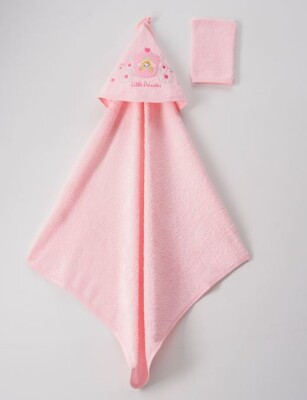 Wholesale 2-Piece Baby Girl Set with Scrub Mitt and Towel 72x80 Ramel Kids 1072-463K Розовый 