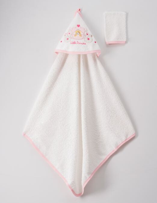 Wholesale 2-Piece Baby Girl Set with Scrub Mitt and Towel 72x80 Ramel Kids 1072-463K - 3