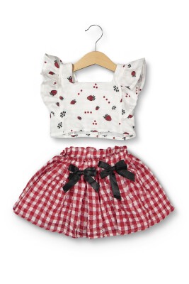 Wholesale 2-Piece Baby Girls Blouse and Skirt Set 6-24M Boncuk Bebe 1006-6102 - Boncuk Bebe