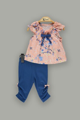 Wholesale 2-Piece Baby Girls Blouse Sets with Leggings 6-18M Kumru Bebe 1075-3662 - 1