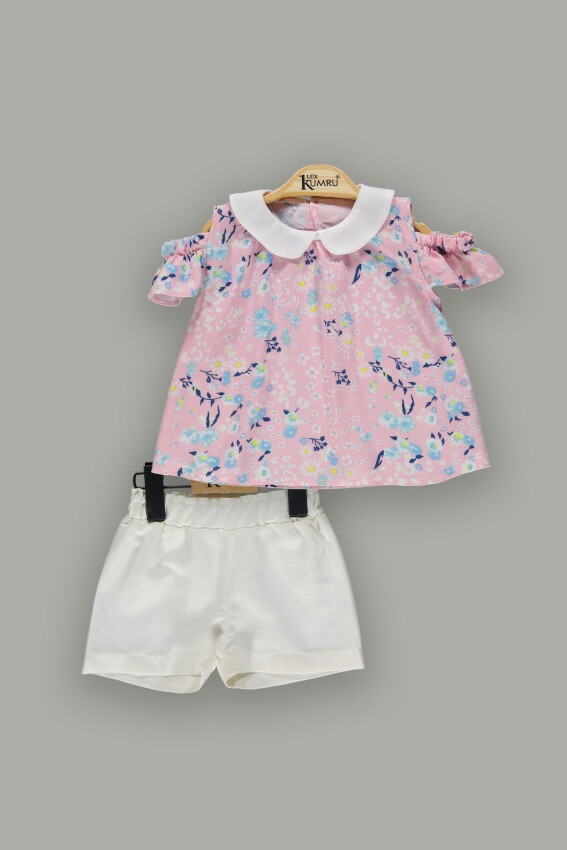 Wholesale 2-Piece Baby Girls Blouse Sets with Shorts 6-18M Kumru Bebe 1075-3661 - 3