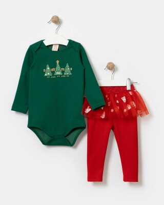 Wholesale 2-Piece Baby Girls Bodysuit Set with Pants 6-18M Bupper Kids 1053-23509 - Bupper Kids