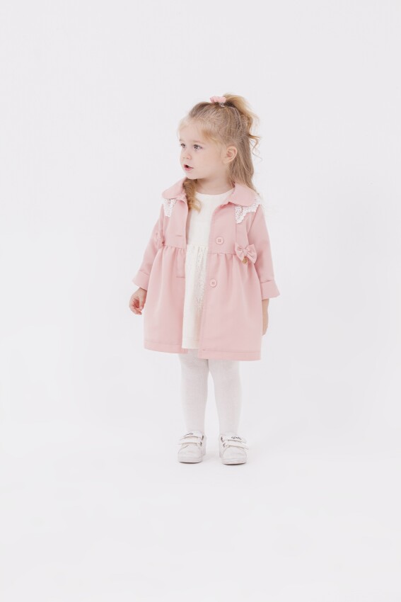 Wholesale 2-Piece Baby Girls Dress with Trench Coat 9-24M Miss Lore 1055-5506 - 1