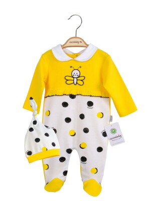 Wholesale 2-Piece Baby Girls Jumpsuit with Hat 0-9M Ciccimbaby 1043-4662 - Ciccimbaby