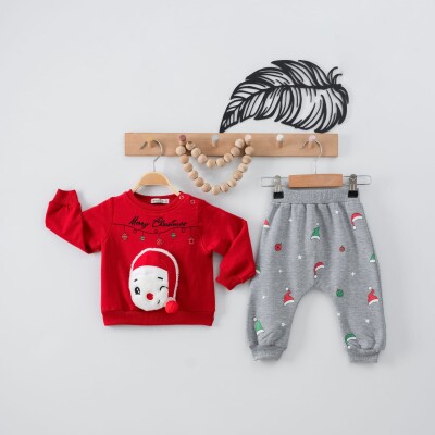 Wholesale 2-Piece Baby Girls Newyear Set with Sweat and Sweatpants 9-24M Eray Kids 1044-6239 - 1