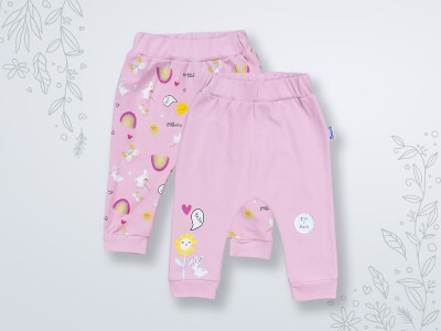 Wholesale 2-Piece Baby Girls Pants 3-18M Miniworld 1003-16471 Нежно-лиловый 
