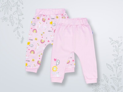 Wholesale 2-Piece Baby Girls Pants 3-18M Miniworld 1003-16471 - 2