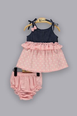 Wholesale 2-Piece Baby Girls Set 6-18M Kumru Bebe 1075-3919 Pink