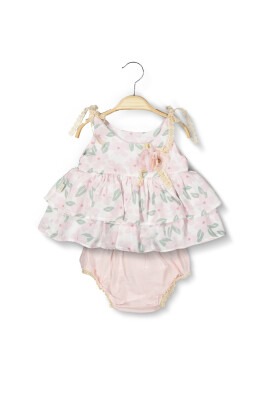 Wholesale 2-Piece Baby Girls Set 6-24M Boncuk Bebe 1006-6104 Pink