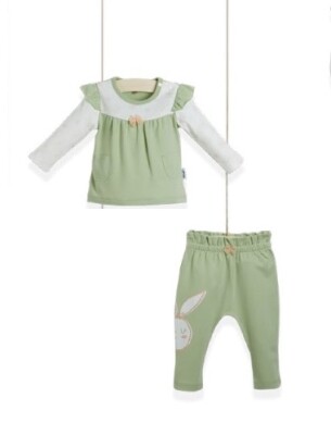 Wholesale 2-Piece Baby Girls Set with Body and Pants 0-9M Wogi 1030-WG-T403 - Wogi