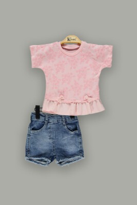 Wholesale 2-Piece Baby Girls Shorts Set With Blouse 6-18M Kumru Bebe 1075-3717 - 1
