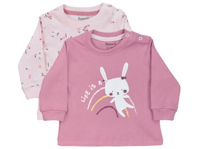 Wholesale 2-Piece Baby Girls Sweat 3-18M Miniworld 1003-16323 Нежно-темно фиолетовый 