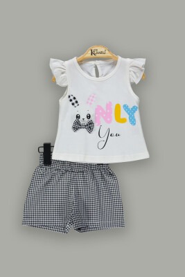 Wholesale 2-Piece Baby Girls T-Shirt And Shorts Set 3-12M 1075-3667 - Kumru Bebe (1)