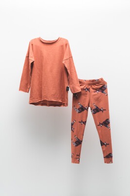 Wholesale 2-Piece Boys Set with Sweat and Sweatpants 6-9Y Moi Noi 1058-MN51053* Tile Red 