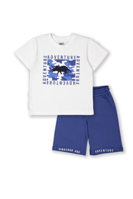Wholesale 2-Piece Boys Shorts Set with T-shirt 3-6Y Elnino 1025-22111 - 2