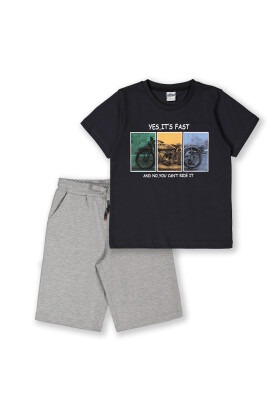 Wholesale 2-Piece Boys Shorts Set with T-shirt 8-14Y Elnino 1025-22154 - Elnino