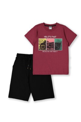 Wholesale 2-Piece Boys Shorts Set with T-shirt 8-14Y Elnino 1025-22154 - 2