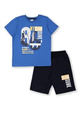 Wholesale 2-Piece Boys Shorts Set with T-shirt 8-14Y Elnino 1025-22158 - 2