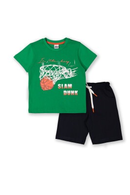 Wholesale 2-Piece Boys T-shirt and Shorts Set 3-6Y Elnino 1025-22105 - 1