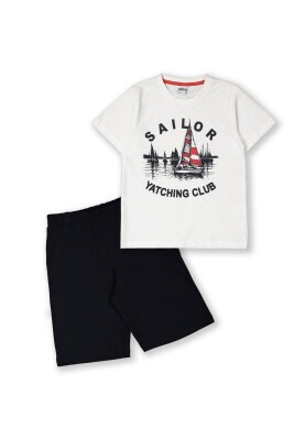 Wholesale 2-Piece Boys T-shirt Set with Shorts 8-14Y Elnino 1025-22152 - 1