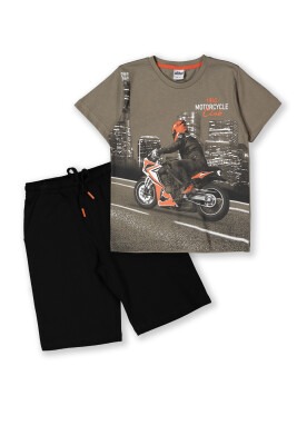 Wholesale 2-Piece Boys T-shirt Set with Shorts 8-14Y Elnino 1025-22153 - 1