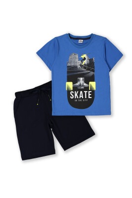 Wholesale 2-Piece Boys T-shirt Set with Shorts 8-14Y Elnino 1025-22155 - 1