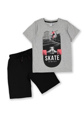 Wholesale 2-Piece Boys T-shirt Set with Shorts 8-14Y Elnino 1025-22155 - 2