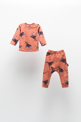 Wholesale 2-Piece Boys Tracksuit Set with Printed 2-5Y Moi Noi 1058-MN50992 - 1