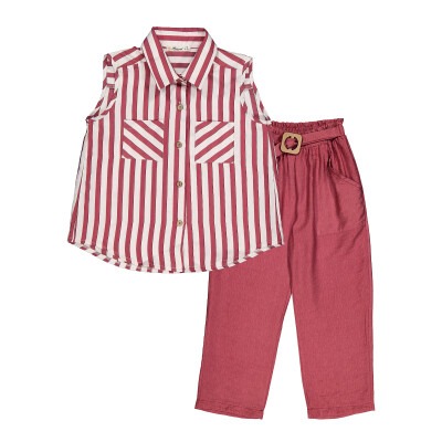 Wholesale 2-Piece Girl Set with Pants Busra Bebe 1016-211016 - 1