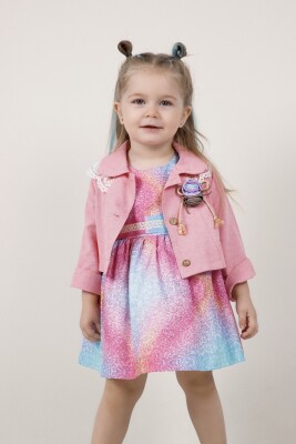 Wholesale 2-Piece Girls Dress with Jacket 2-6Y Miss Lore 1055-5528 - Miss Lore
