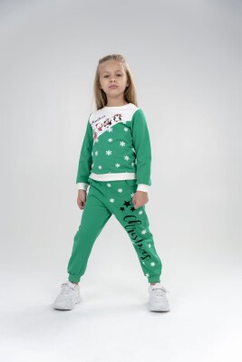 Wholesale 2-Piece Girls Newyears Set with Sweat and Sweatpants 2-5Y Eray Kids 1044-6240 - 2
