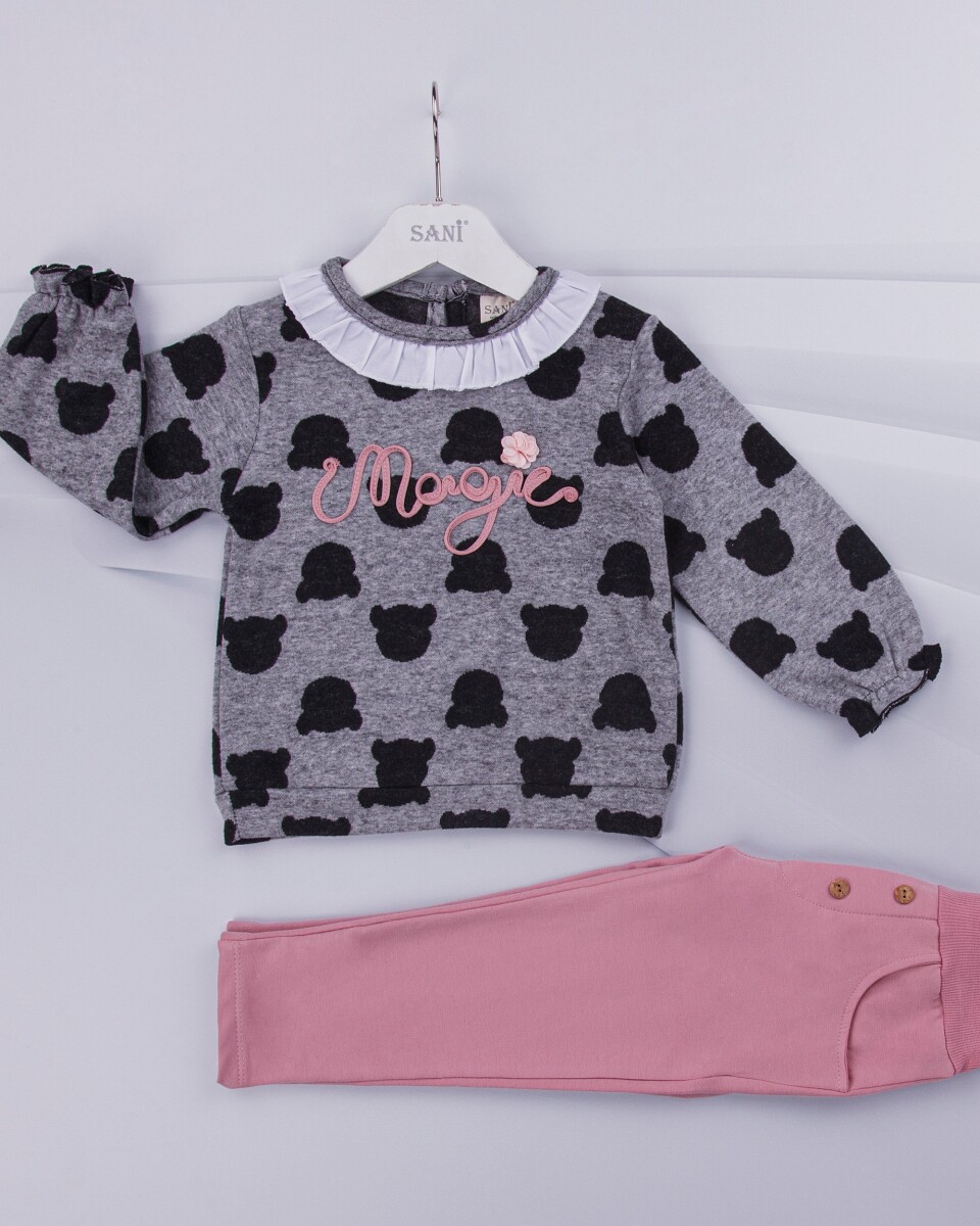 Wholesale 2-Piece Girls Set with Sweater and Pants 1-4Y Sani 1068-4565 ...