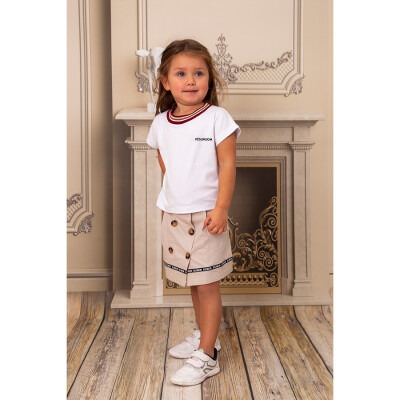 Wholesale 2-Piece Girls T-shirt and Skirt Set 2-6Y KidsRoom 1031-5697 - 1
