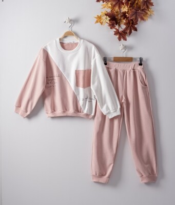 Wholesale 2-Piece Girls Tracksuit Set 7-10Y Büşra Bebe 1016-22223 - Büşra Bebe (1)