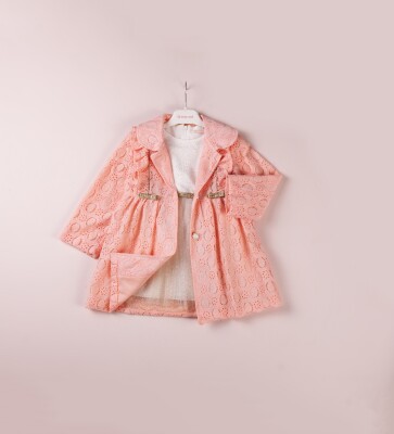 Wholesale 2-Piece Girls Tulle Dress Set with Coats 1-4Y BabyRose 1002-4026 - 2