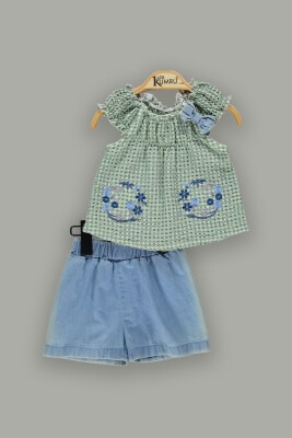 Wholesale 2-Piece Shirt Set with Shorts 6-18M Kumru Bebe 1075-3696 - Kumru Bebe
