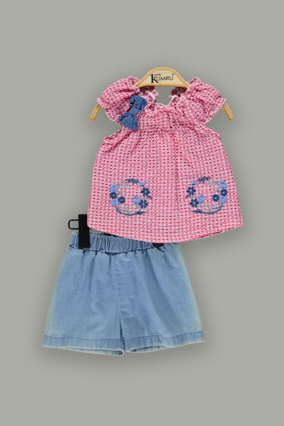 Wholesale 2-Piece Shirt Set with Shorts 6-18M Kumru Bebe 1075-3696 - 4