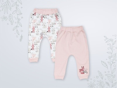 Wholesale 2-Piece Unisex Baby Pants 3-18M Miniworld 1003-18103 - 2