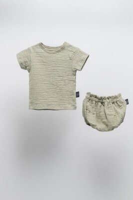 Wholesale 2-Piece Unisex Muslin T-shirt and Shorts Set 3-24M Moi Noi 1058-MN51281 - Moi Noi