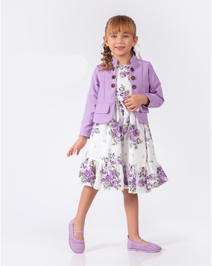 Wholesale 2-Pieces Jacket and Dress Set 9-12Y Elayza 2023-2273 - 2