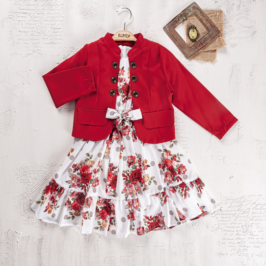 Wholesale 2-Pieces Jacket and Dress Set 9-12Y Elayza 2023-2273 - 3