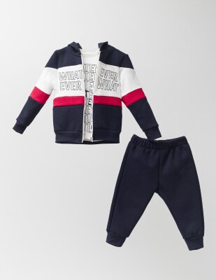Wholesale 3-Piece Baby Boys Set with Cardigan, Pants and Body 9-24M Kidexs 1026-45023 - Kidexs
