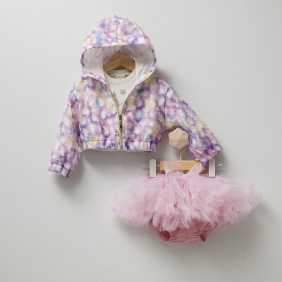 Wholesale 3-Piece Baby Girls Jacket, T-shirt and Skirt Set 6-18MCumino 1014-CMN3235 Cumino 1014-CMN3 - Cumino