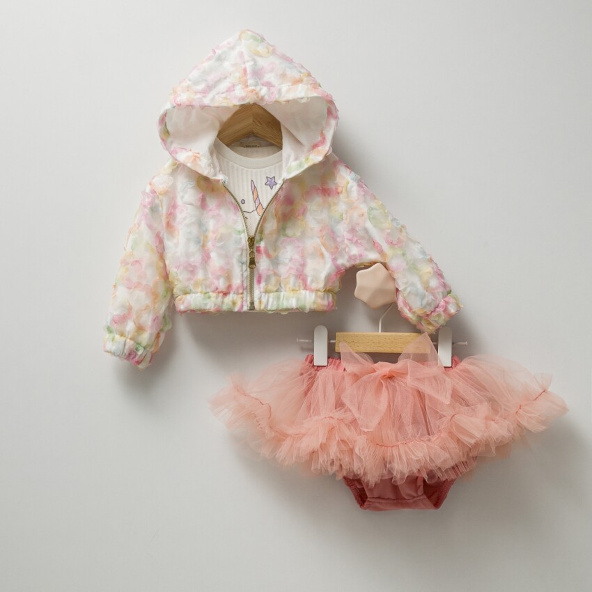Wholesale 3-Piece Baby Girls Jacket, T-shirt and Skirt Set 6-18MCumino 1014-CMN3235 Cumino 1014-CMN3 - 2