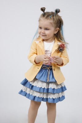 Wholesale 3-Piece Baby Girls Jacket T-shirt and Skirt Set 9-24M Miss Lore 1055-5526 - Miss Lore