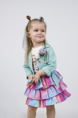 Wholesale 3-Piece Baby Girls Jacket T-shirt and Skirt Set 9-24M Miss Lore 1055-5529 - Miss Lore