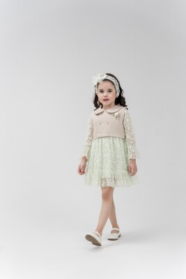 Wholesale 3-Piece Baby Girls Tulle Dress Set with Vest and Headband 24-36M Eray Kids 1044-13246 - 1