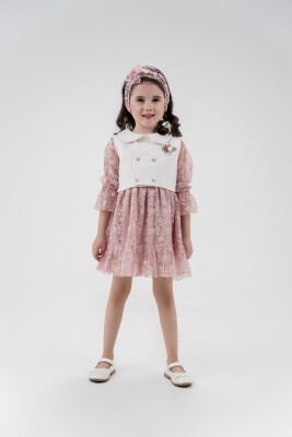 Wholesale 3-Piece Baby Girls Tulle Dress Set with Vest and Headband 24-36M Eray Kids 1044-13246 - 2