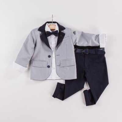 Wholesale 3-Piece Boys Suit Set with Jacket 6-9Y Gold Class 1010-22-3010 - Gold Class (1)